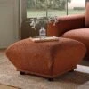 Gianni Pouffe, Terracotta Fabric 2 Gianni Pouffe, Terracotta Fabric -Daals Shop BOSF 9678 TERRA LIN STOOL main