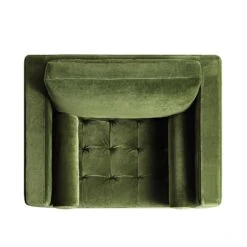 Henrietta Armchair, Moss Green Velvet -Daals Shop BOSF 9680 FERN VEL 1ST WB3
