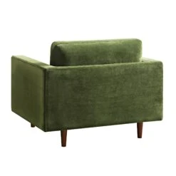 Henrietta Armchair, Moss Green Velvet -Daals Shop BOSF 9680 FERN VEL 1ST WB4