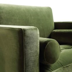 Henrietta Armchair, Moss Green Velvet -Daals Shop BOSF 9680 FERN VEL 1ST detail1