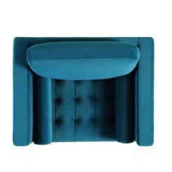 Henrietta Armchair, Teal Velvet -Daals Shop BOSF 9680 TEAL VEL 1ST WB3