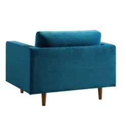 Henrietta Armchair, Teal Velvet -Daals Shop BOSF 9680 TEAL VEL 1ST WB5