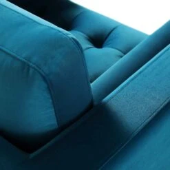Henrietta Armchair, Teal Velvet -Daals Shop BOSF 9680 TEAL VEL 1ST detail2