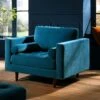 Henrietta Armchair, Teal Velvet -Daals Shop BOSF 9680 TEAL VEL 1ST main
