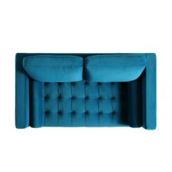 Henrietta 2-Seater Sofa, Teal Velvet 24 Henrietta 2-Seater Sofa, Teal Velvet -Daals Shop BOSF 9680 TEAL VEL 2ST WB3
