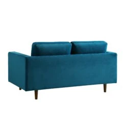 Henrietta 2-Seater Sofa, Teal Velvet 26 Henrietta 2-Seater Sofa, Teal Velvet -Daals Shop BOSF 9680 TEAL VEL 2ST WB5