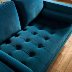 Henrietta 2-Seater Sofa, Teal Velvet 20 Henrietta 2-Seater Sofa, Teal Velvet -Daals Shop BOSF 9680 TEAL VEL 2ST scene3