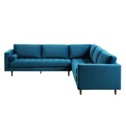 Henrietta 5+Seater Corner Sofa, Teal Velvet -Daals Shop BOSF 9680 TEAL VELCORNER WB2