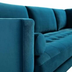 Henrietta 5+Seater Corner Sofa, Teal Velvet -Daals Shop BOSF 9680 TEAL VELCORNER detail2