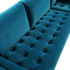 Henrietta 5+Seater Corner Sofa, Teal Velvet -Daals Shop BOSF 9680 TEAL VELCORNER detail3