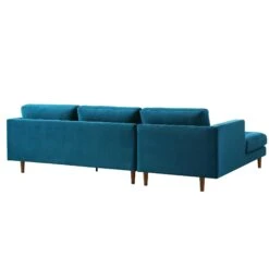 Henrietta Grand 4-Seater LHF Chaise End Sofa, Teal Velvet -Daals Shop BOSF 9680 TEAL VELLHF WB5