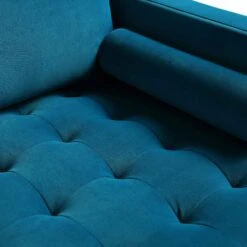 Henrietta Grand 4-Seater RHF Chaise End Sofa, Teal Velvet -Daals Shop BOSF 9680 TEAL VELRHF detail3