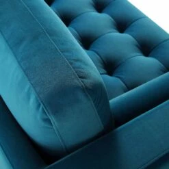 Henrietta Grand 4-Seater LHF Chaise End Sofa, Teal Velvet -Daals Shop BOSF 9680 TEAL VELRHF detail4 2d0819a8 fb41 4959 a5b9 03cf267e5856