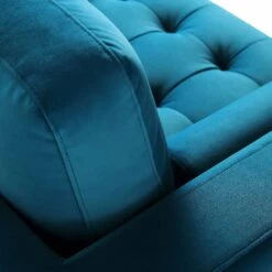 Henrietta 2-Seater Sofa, Teal Velvet 28 Henrietta 2-Seater Sofa, Teal Velvet -Daals Shop BOSF 9680 TEAL VEL detail3