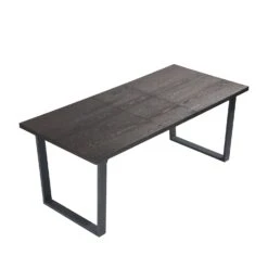 BERN 6-8 Seater Dark Oak Extending Dining Table With Metal Legs -Daals Shop BSD 002 WALNUT 1