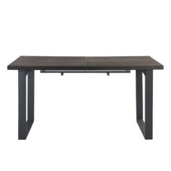 BERN 6-8 Seater Dark Oak Extending Dining Table With Metal Legs -Daals Shop BSD 002 WALNUT 3