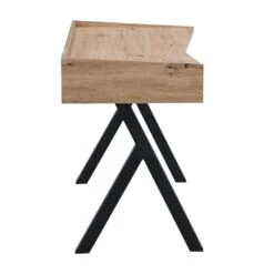 Lytton 1-Drawer Oak Effect Desk With Angled Desk Top -Daals Shop BSD 060 5
