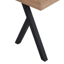 Lytton 1-Drawer Oak Effect Desk With Angled Desk Top -Daals Shop BSD 060 detail4