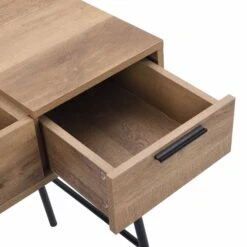 Selwyn Oak Effect Console Dressing Table -Daals Shop BSD 062 detail2