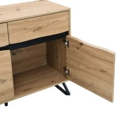 Weston Oak Effect 3 Door 3 Drawer Large Sideboard 27 Weston Oak Effect 3 Door 3 Drawer Large Sideboard -Daals Shop BSD 077 OAK detail2