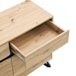 Weston Oak Effect 3 Door 3 Drawer Large Sideboard 28 Weston Oak Effect 3 Door 3 Drawer Large Sideboard -Daals Shop BSD 077 OAK detail3