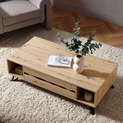 Weston Oak Effect Coffee Table 16 Weston Oak Effect Coffee Table -Daals Shop BSD 079 OAK scene1 07111970 b885 4f03 8eb3 11e6f9e81c2a