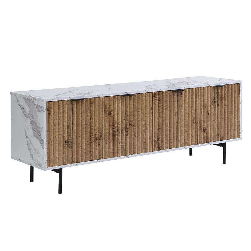 Aspen Oak And Marble Effect 150cm Wide TV Unit 10 Aspen Oak And Marble Effect 150cm Wide TV Unit - Image 8