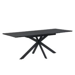Varden Black Ceramic Extending Dining Table 18 Varden Black Ceramic Extending Dining Table -Daals Shop BSD 094 BLACK 2