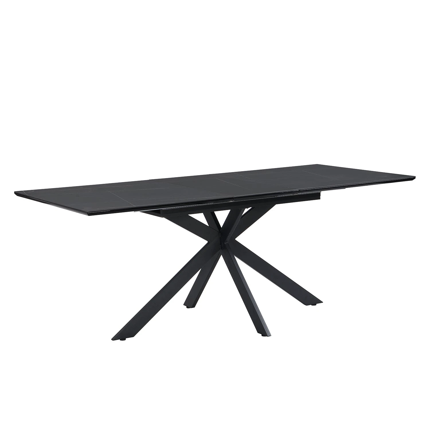 Varden Black Ceramic Extending Dining Table 6 Varden Black Ceramic Extending Dining Table - Image 4