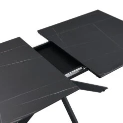 Varden Black Ceramic Extending Dining Table 23 Varden Black Ceramic Extending Dining Table -Daals Shop BSD 094 BLACK detail1