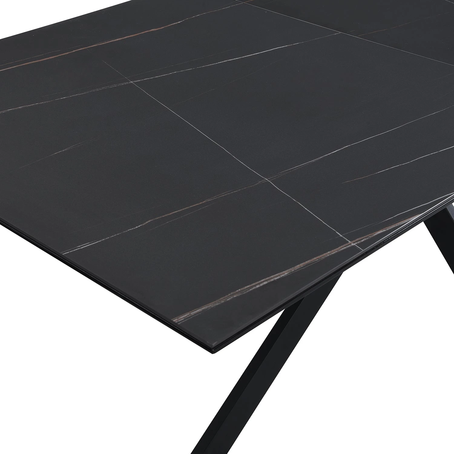 Varden Black Ceramic Extending Dining Table 12 Varden Black Ceramic Extending Dining Table - Image 10
