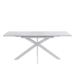 Varden White Ceramic Extending Dining Table 17 Varden White Ceramic Extending Dining Table -Daals Shop BSD 094 WHITE 2