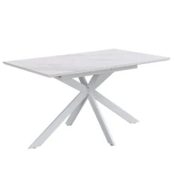 Varden White Ceramic Extending Dining Table 20 Varden White Ceramic Extending Dining Table -Daals Shop BSD 094 WHITE 3