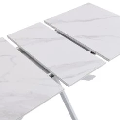 Varden White Ceramic Extending Dining Table 22 Varden White Ceramic Extending Dining Table -Daals Shop BSD 094 WHITE detail2