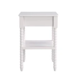 Aldwinke Beige Bobbin 1 Drawer Side Table 18 Aldwinke Beige Bobbin 1 Drawer Side Table -Daals Shop BSD 097 BEIGE WB4