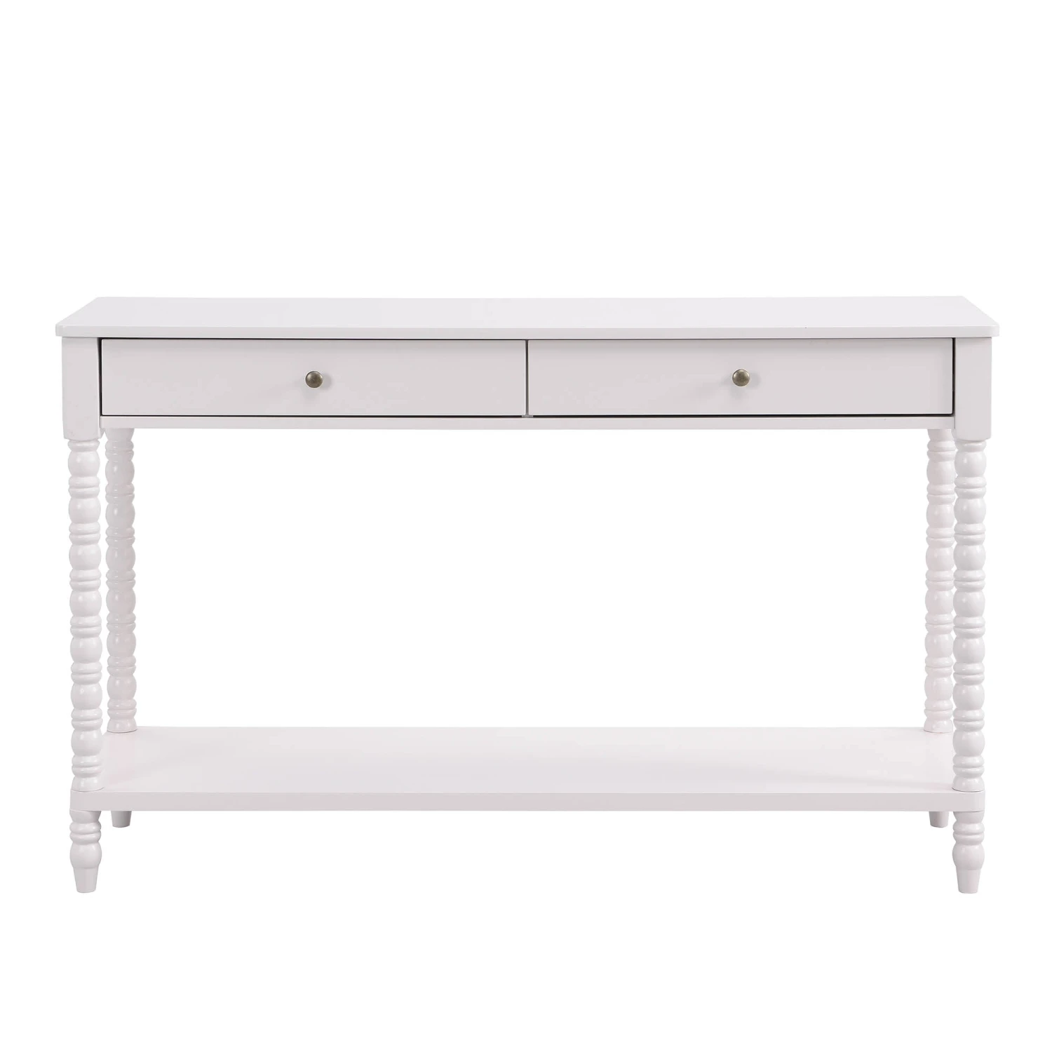 Aldwinke Beige Bobbin 2 Drawer Large Console Table 5 Aldwinke Beige Bobbin 2 Drawer Large Console Table - Image 3