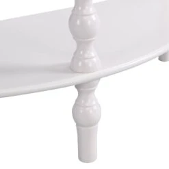 Aldwinke Beige Bobbin Demilune Console Table -Daals Shop BSD 099 BEIGE detail3