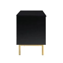 Richmond Ridged 120cm Wide TV Media Unit, Matte Black -Daals Shop BSD 106 BLACK WB5