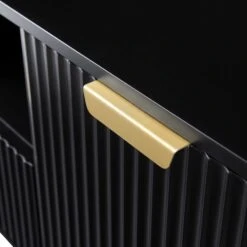 Richmond Ridged 120cm Wide TV Media Unit, Matte Black -Daals Shop BSD 106 BLACK detail3