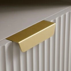 Richmond Ridged 120cm Wide TV Media Unit, Matte Taupe -Daals Shop BSD 106 TAUPE detail4