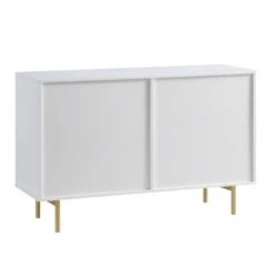 Richmond Ridged Wide Chest Of 6 Drawers, Matte White -Daals Shop BSD 107 WHITE WB5