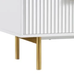 Richmond Ridged Wide Chest Of 6 Drawers, Matte White -Daals Shop BSD 107 WHITE detail4