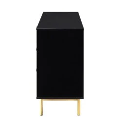 Richmond Ridged Large Sideboard, Matte Black -Daals Shop BSD 108 BLACK WB4