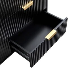 Richmond Ridged Large Sideboard, Matte Black -Daals Shop BSD 108 BLACK detail3