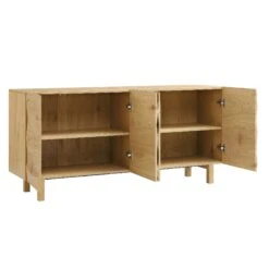 Moriko Extra Wide 4 Door Sideboard, 160 Cm 19 Moriko Extra Wide 4 Door Sideboard, 160 Cm -Daals Shop BSD 110 OAK WB3