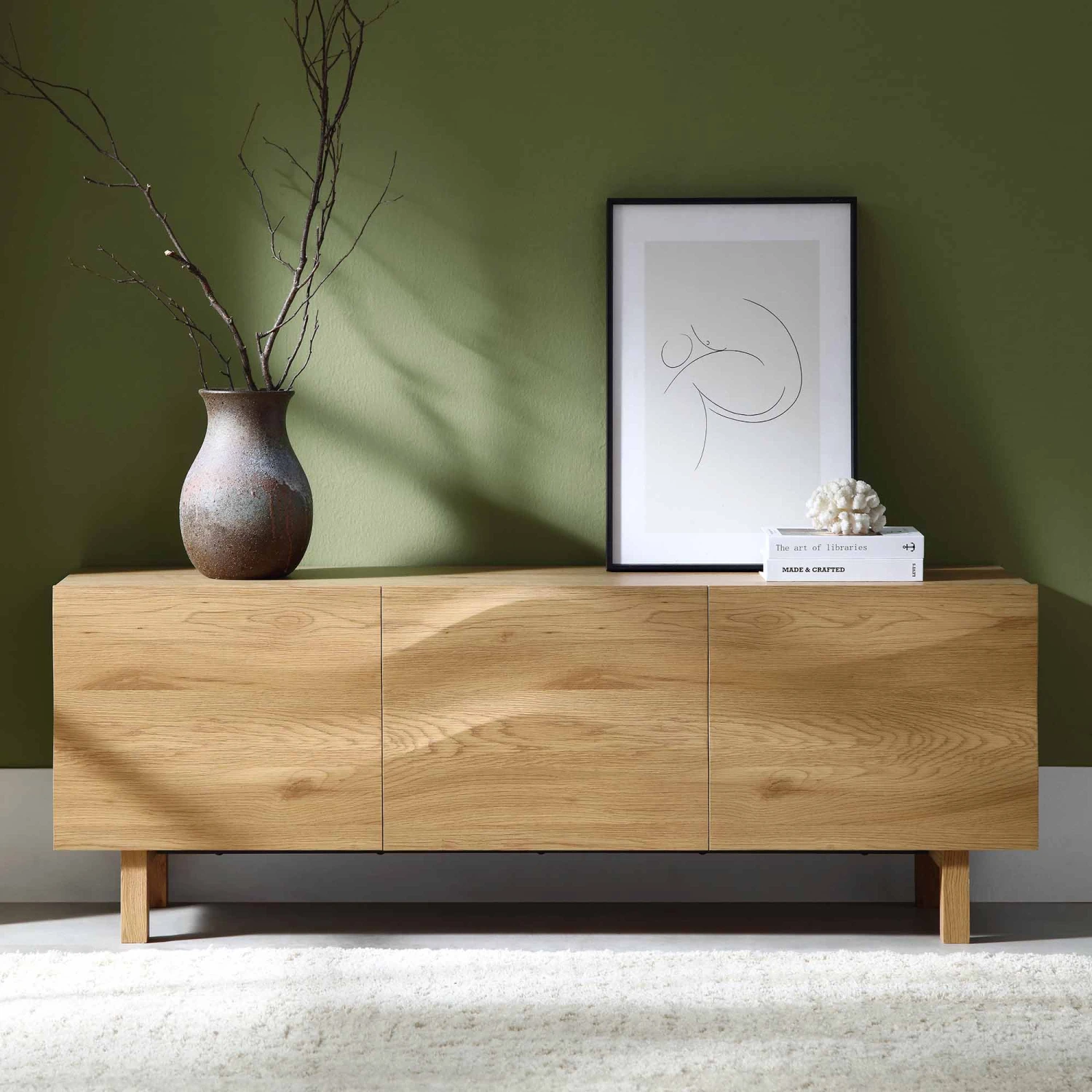 Moriko 3 Door TV Unit, 150 Cm 3 Moriko 3 Door TV Unit, 150 Cm