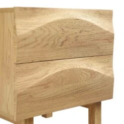 Moriko 2 Drawer Bedside Table -Daals Shop BSD 113 OAK detail1