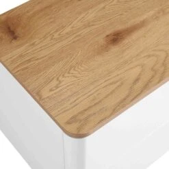 Agnes Curved Edge 2 Drawer Bedside Table -Daals Shop BSD 117 WHITE OAK detail2