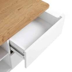 Agnes Curved Edge 150cm Wide TV Unit -Daals Shop BSD 118 WHITE OAK detail2