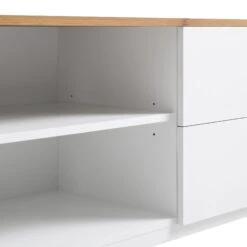 Agnes Curved Edge 150cm Wide TV Unit -Daals Shop BSD 118 WHITE OAK detail4